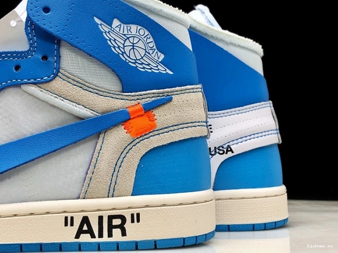 Cheap Off-White Powder AQ0818-148 UNC 1 Air Blue Jordan 0813